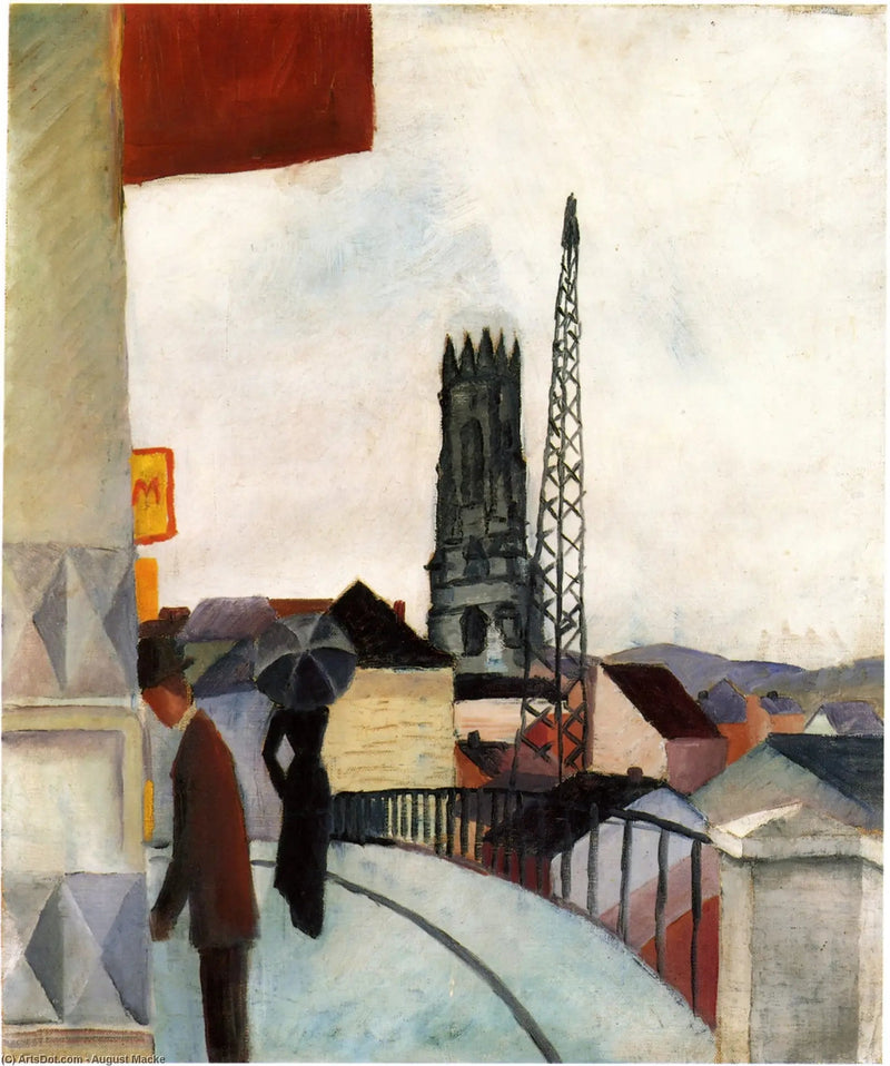 İsviçre Fribourg Katedrali - August Macke