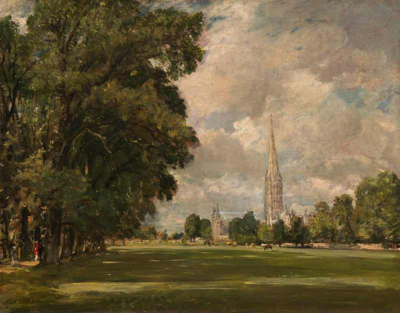 Lower Marsh Close'den Salisbury Katedrali - John Constable