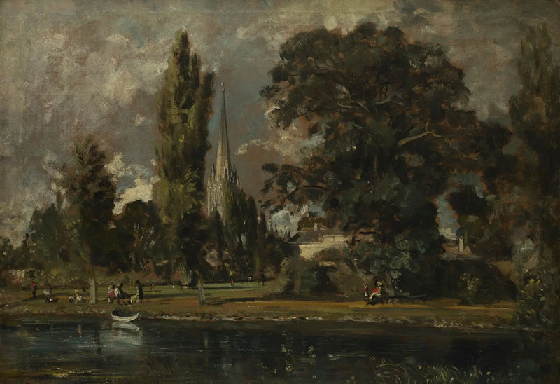 Salisbury Katedrali ve Leadenhall Nehri'nden - John Constable