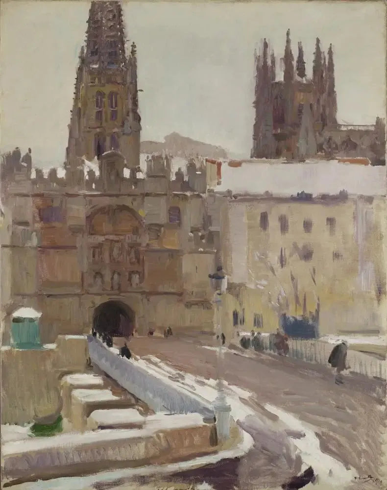 Santa María Katedrali ve Kapısı, Burgos - Joaquín Sorolla