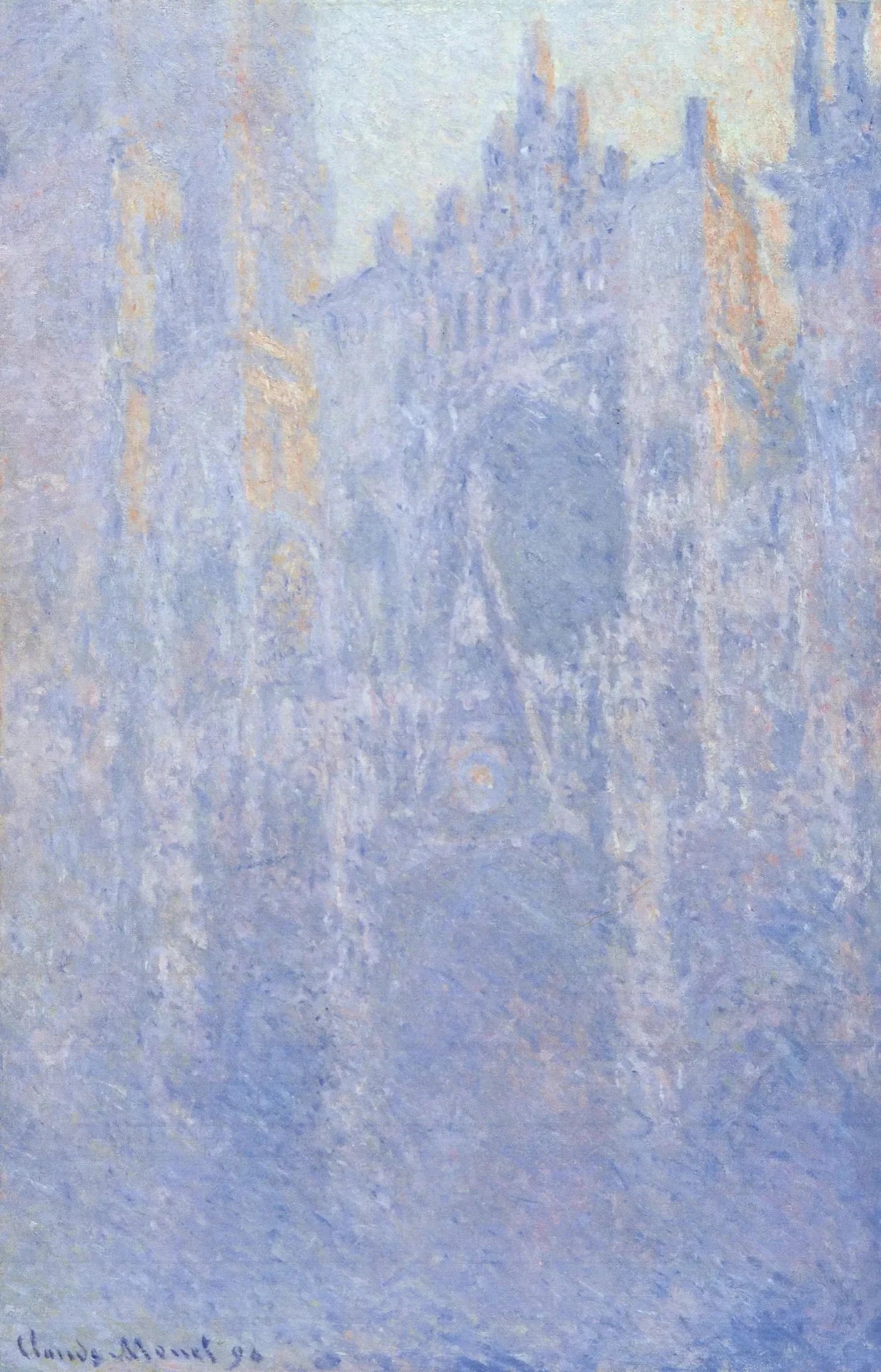 Cathédrale de Rouen, le Portail, brouillard matinal de Claude Monet, 1894 – Museum Folkwang, Wildenstein 1352