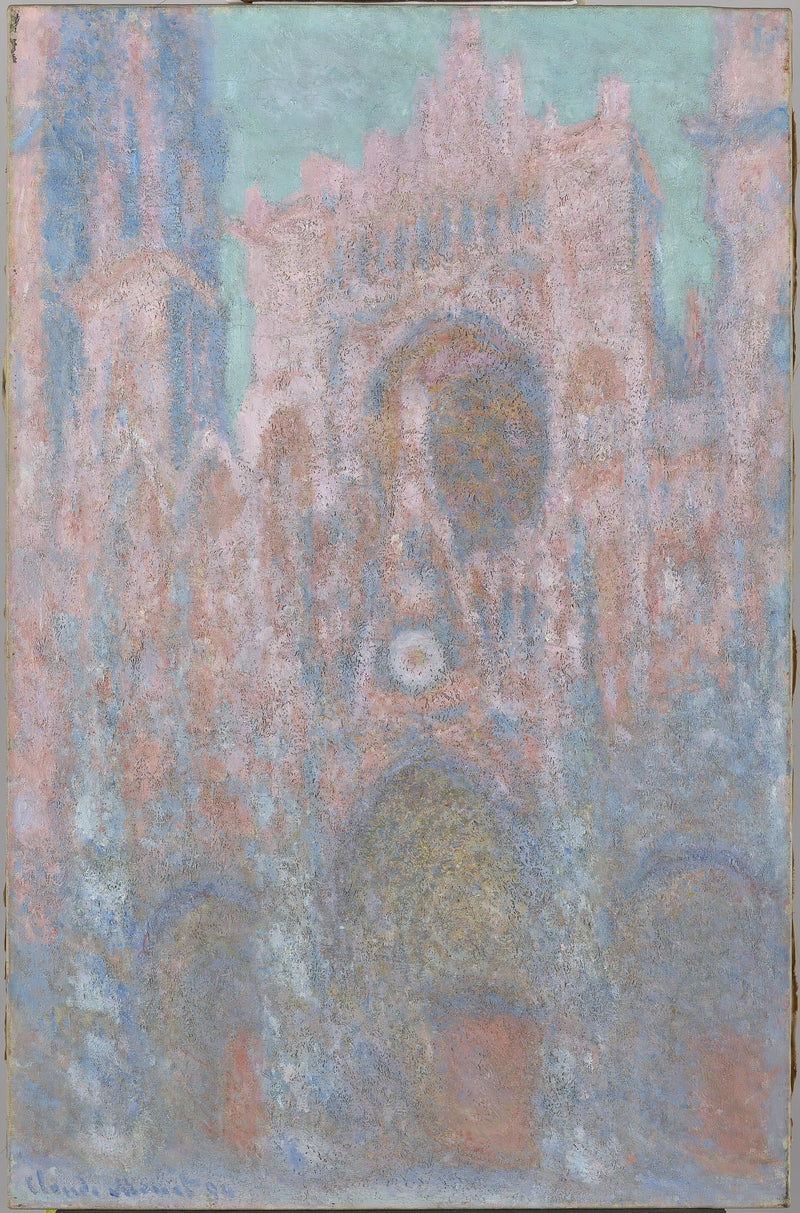Rouen Katedrali, batan güneş W1323 - Claude Monet