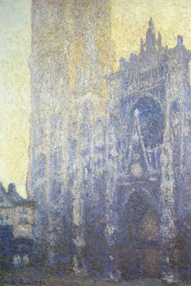 Rouen Katedrali, sabah etkisi W1347 - Claude Monet