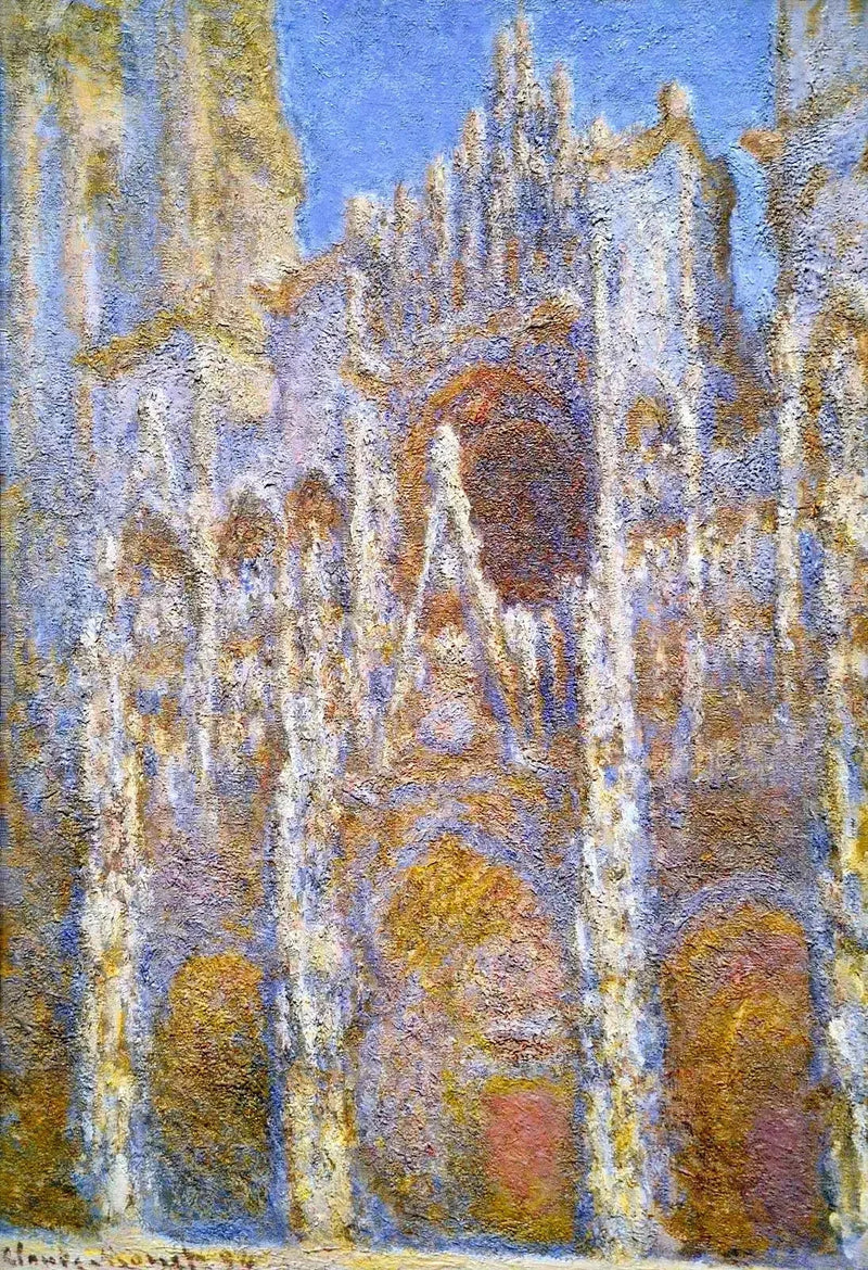 Rouen Katedrali, güneş efekti W1356 - Claude Monet