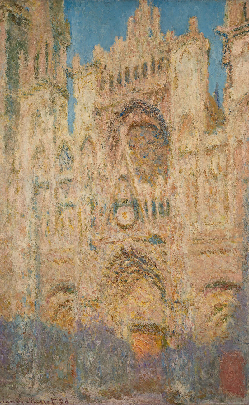Rouen Katedrali, W1326 gününün sonu - Claude Monet