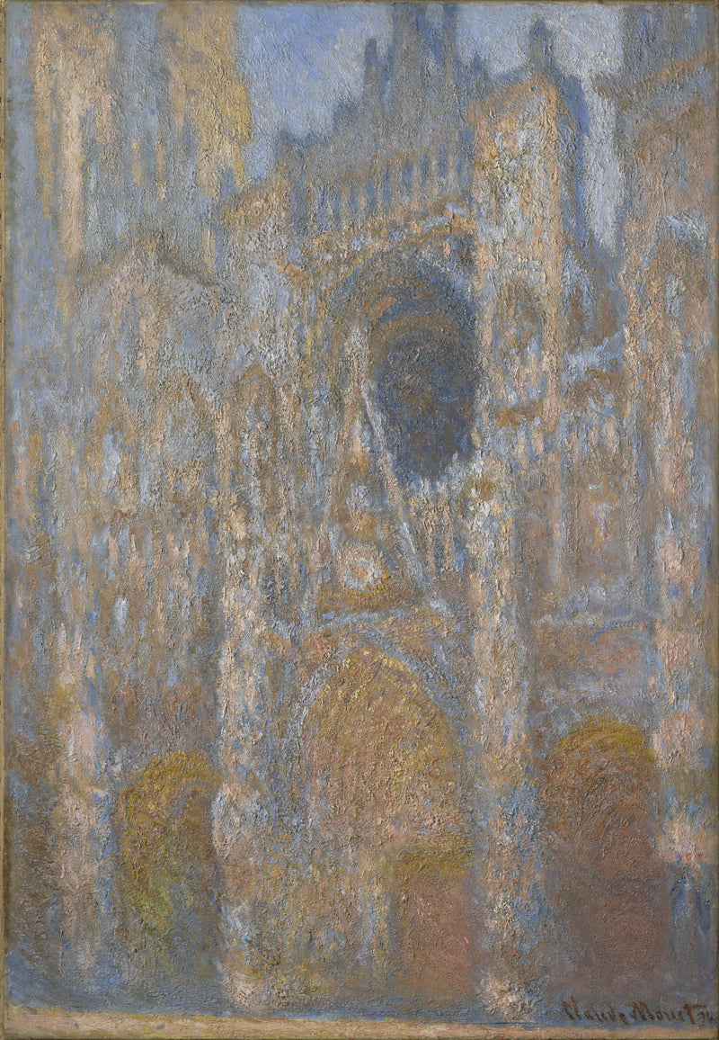 Rouen Katedrali, tam güneşte cephe W1358 - Claude Monet