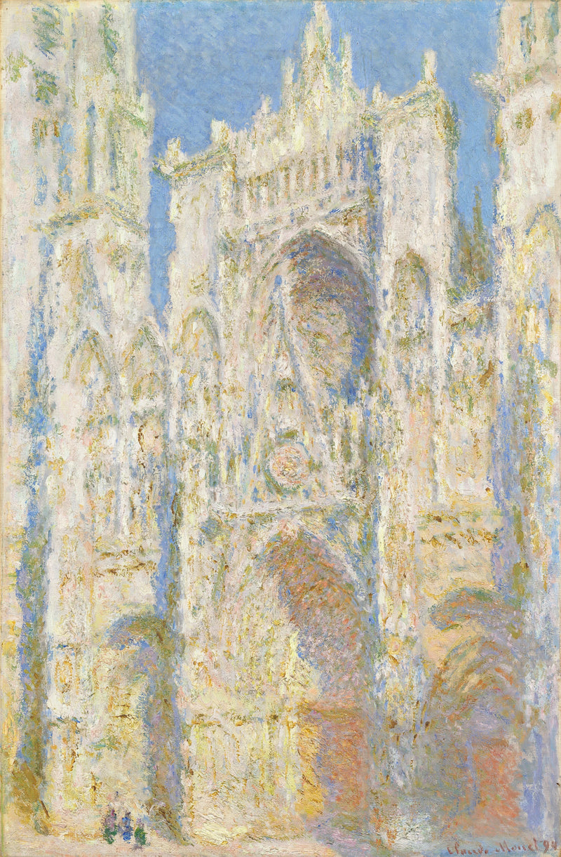 Rouen Katedrali, batı cephesi, güneşte W1324 - Claude Monet