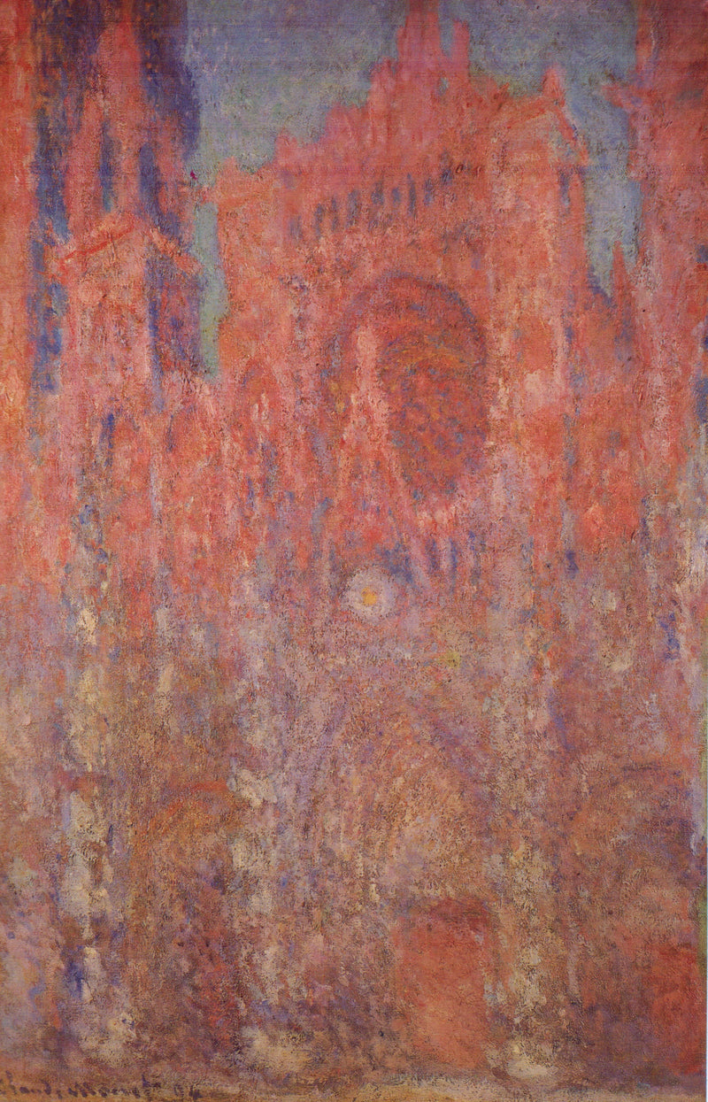 Rouen Katedrali, portal W1328 - Claude Monet
