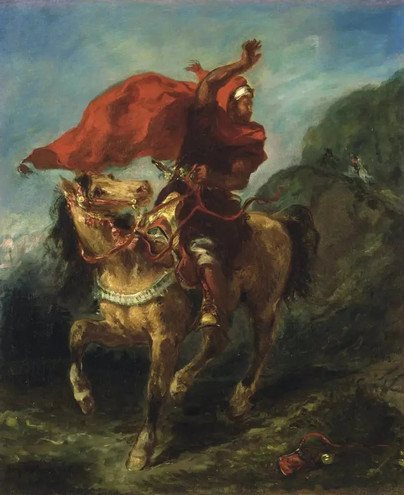 Arap süvarisi sinyal veriyor - Eugène Delacroix