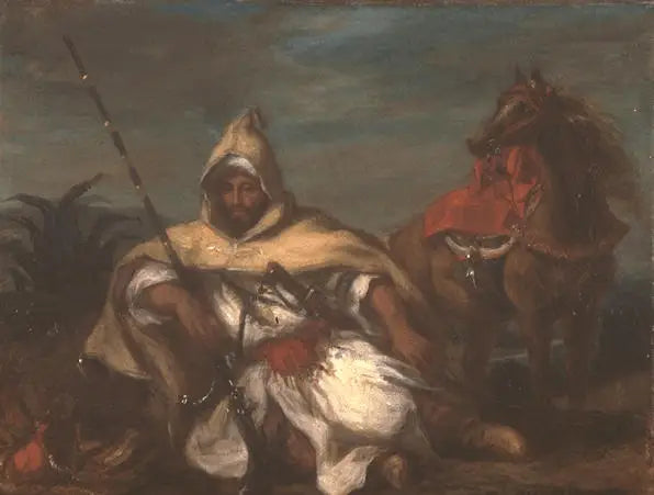 Fas sultanının muhafız süvarisi - Eugène Delacroix