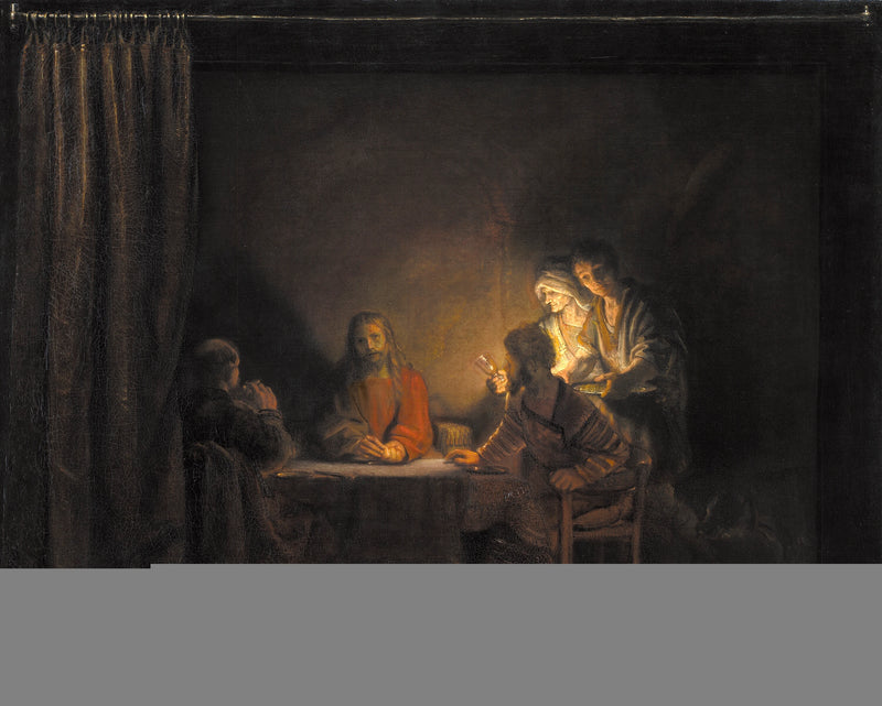 Mesih ve Öğrenciler (Emmaus'taki Son Akşam Yemeği) - Rembrandt