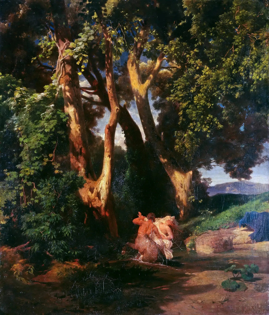 Centaur ve Nymphe - Arnold Böcklin