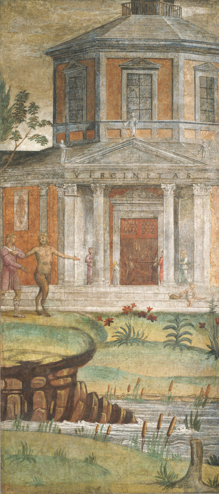 Diane Tapınağında Cephe ve Pan - Bernardino Luini