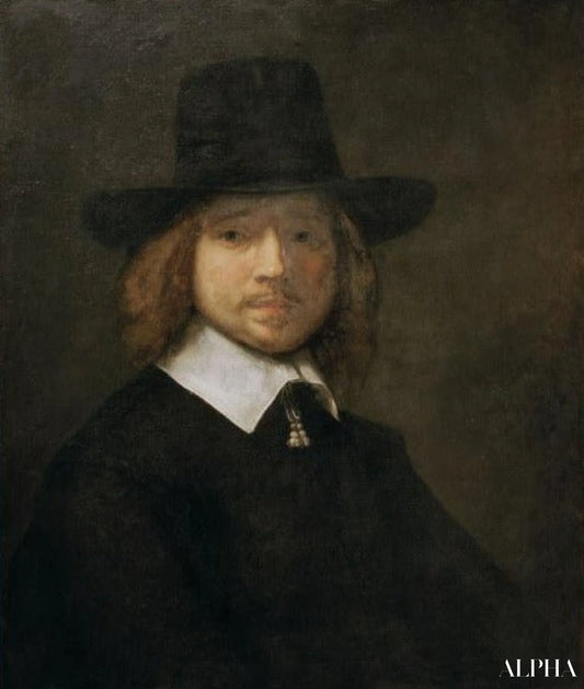 Cercle, portrait d'un gentleman - Rembrandt van Rijn - Reproductions de tableaux et peintures haut de gamme