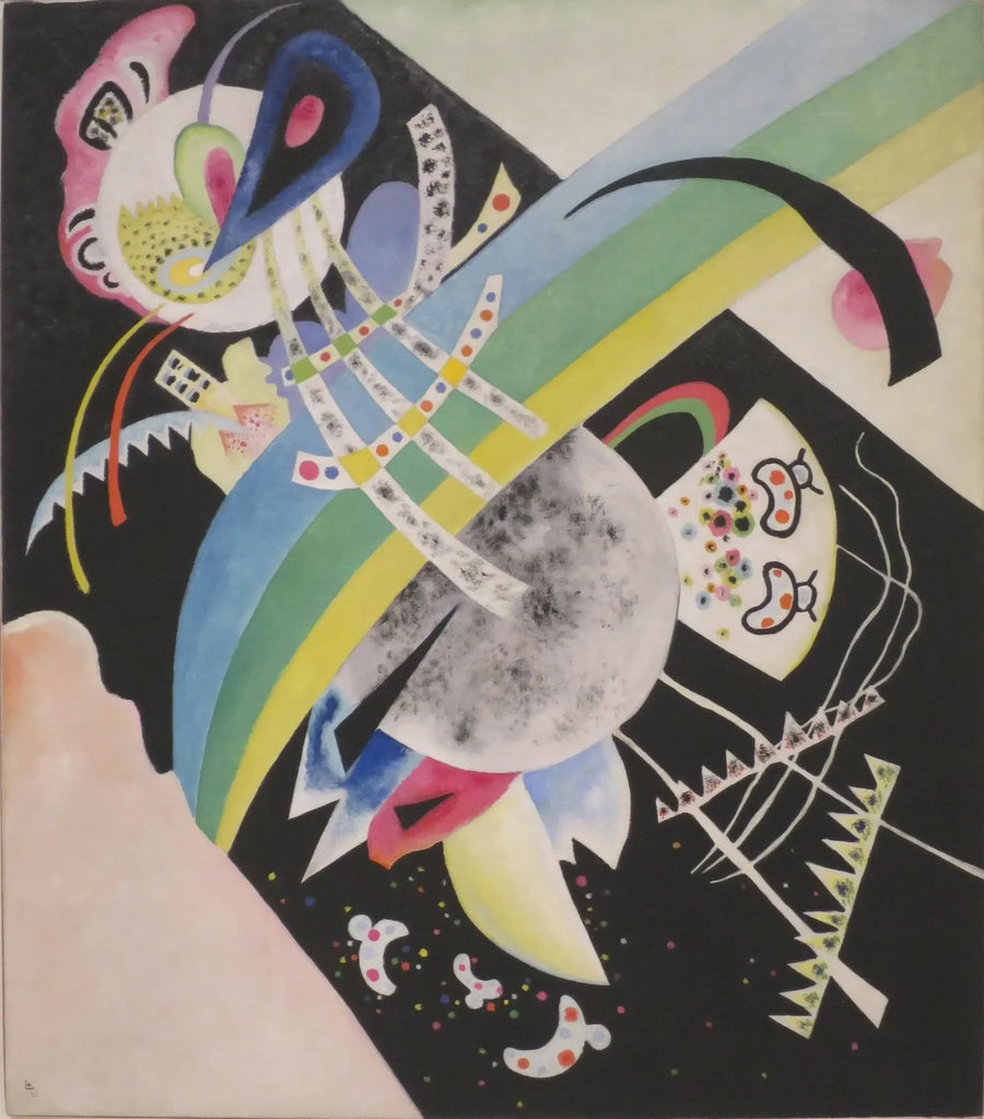 Siyah zemin üzerindeki daireler - Vassily Kandinsky
