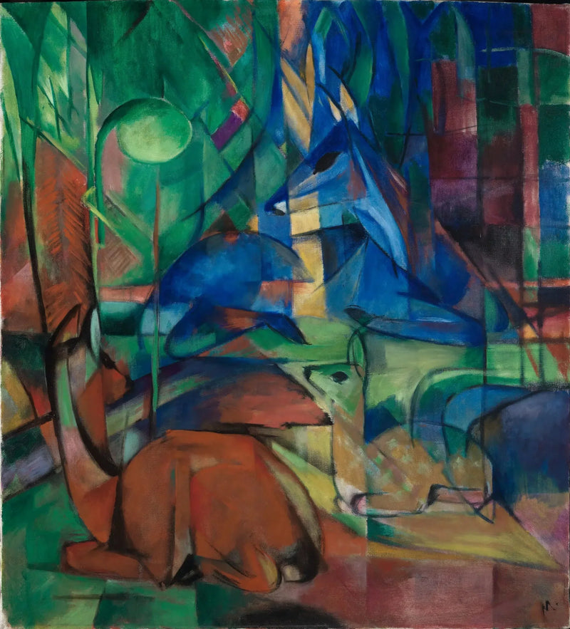 Ormanda Geyik II - Franz Marc