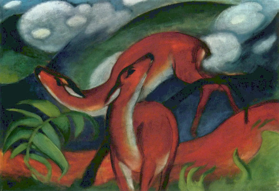 Kırmızı Geyik II - Franz Marc
