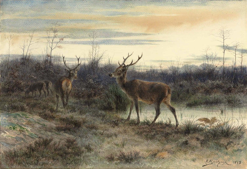 Fontainebleau Ormanı'nda Geyikler - Rosa Bonheur