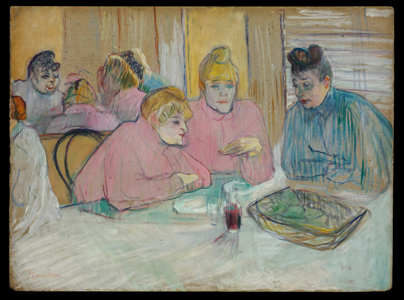 Bu Hanımlar Yemekhane'de - Henri de Toulouse-Lautrec