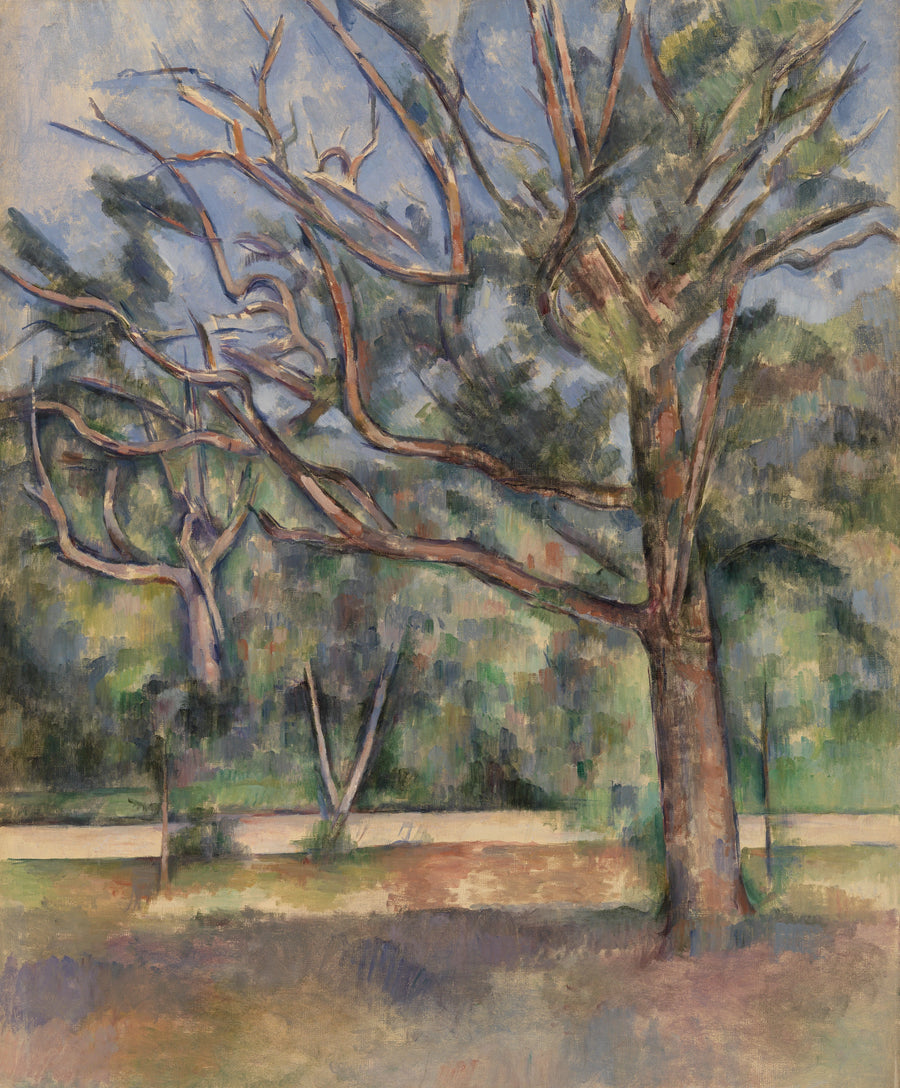 Ağaçlar ve yol - Paul Cézanne