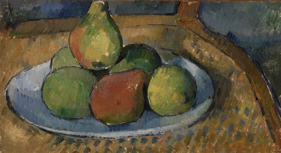 Bir Sandalyede Meyve Tabağı - Paul Cézanne
