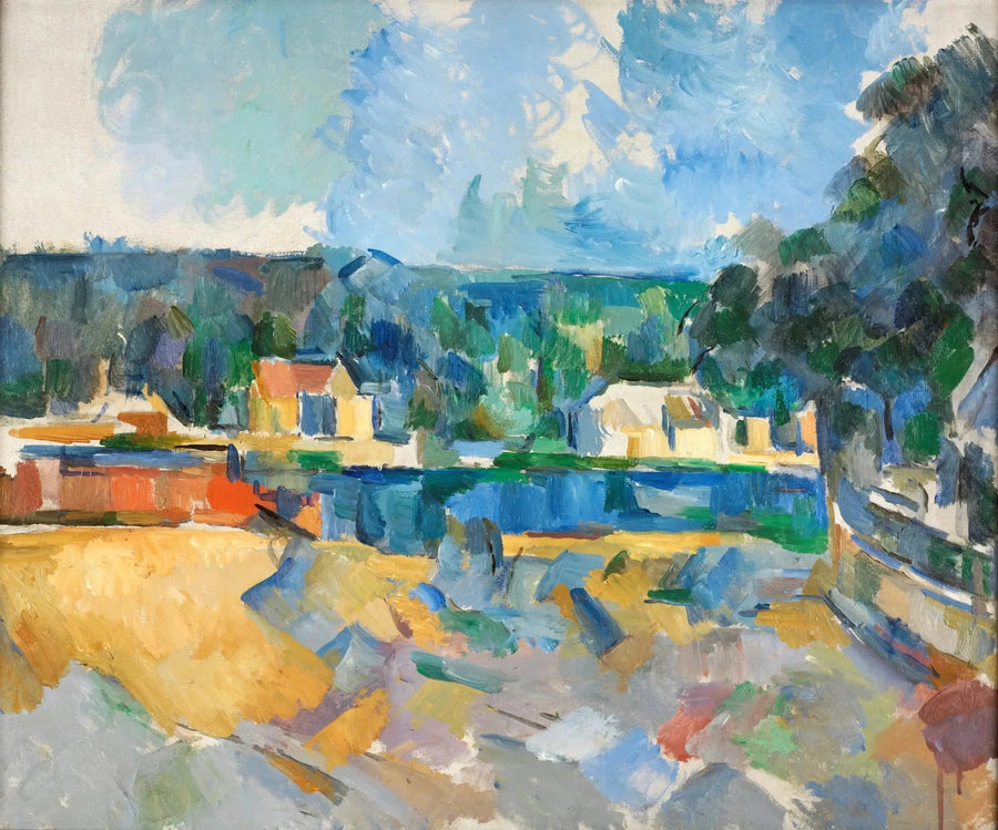 Bir nehrin kıyısında - Paul Cézanne