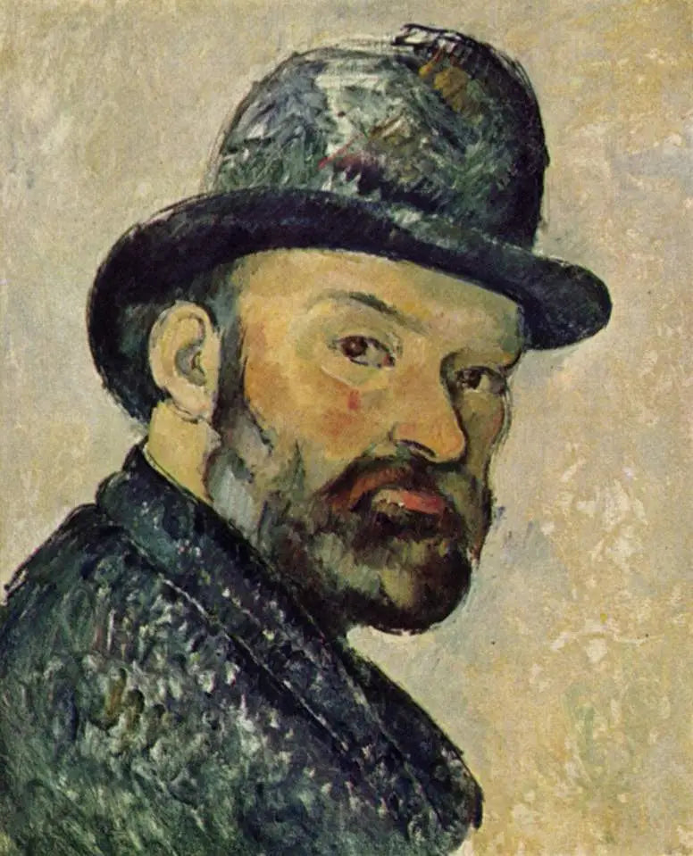 Şapkalı Cézanne, eskiz - Paul Cézanne
