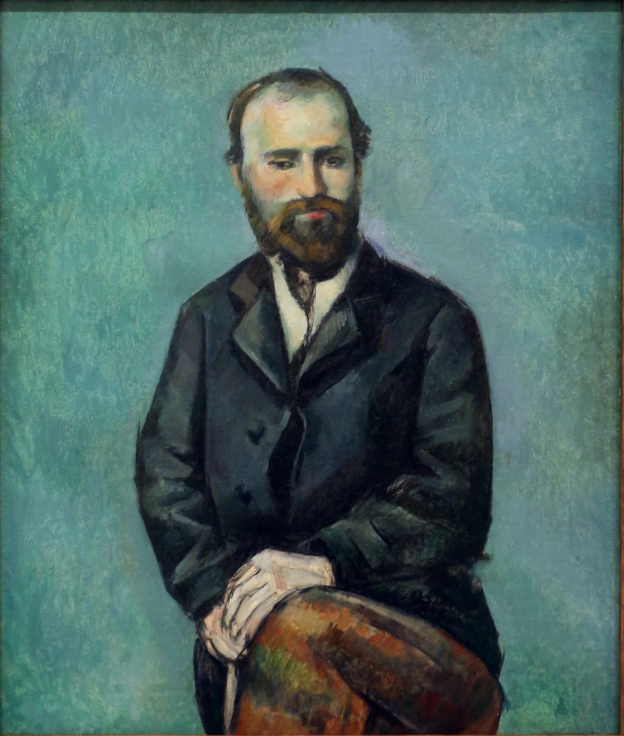 Sanatçının portresi, bir fotoğrafa dayanarak - Paul Cézanne