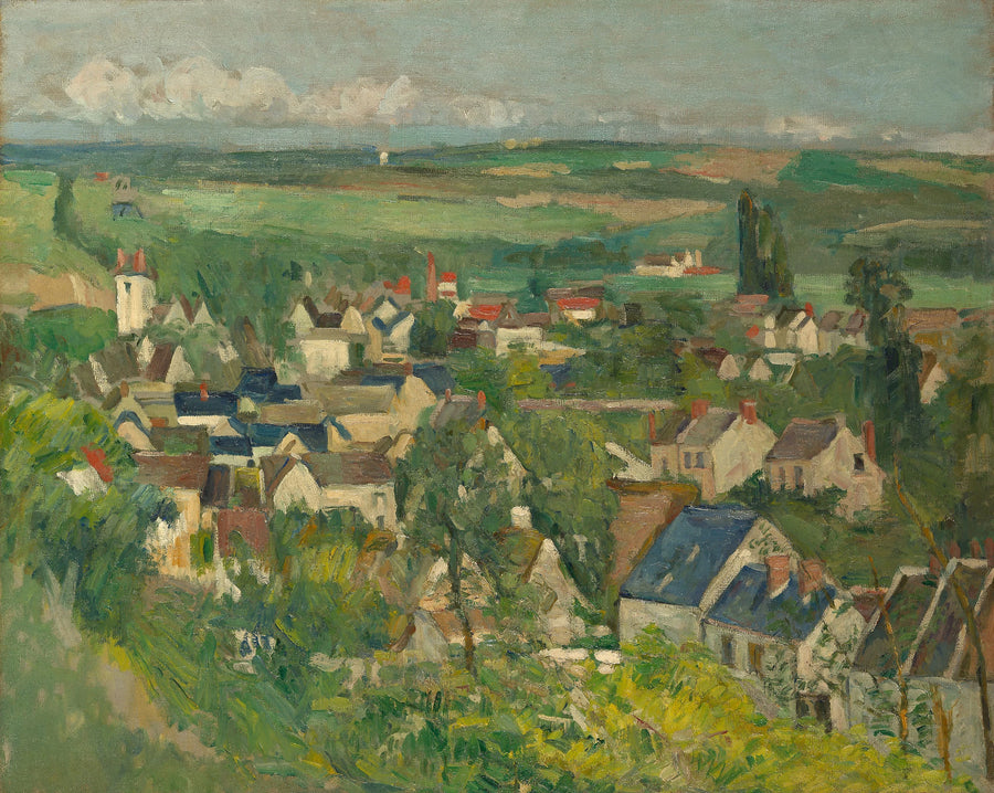 Auvers-sur-Oise Panoramik Manzarası - Paul Cézanne