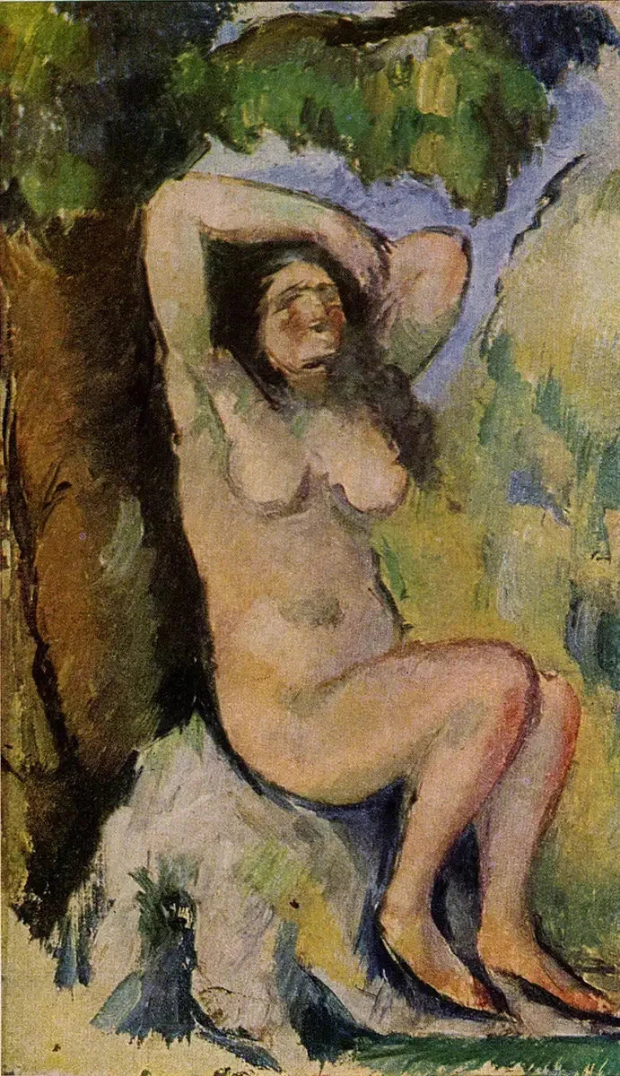 Oturan Yüzücü - Paul Cézanne