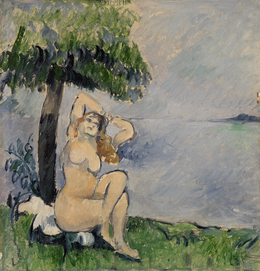 Deniz Kenarında Banyo Yapan Kadın - Paul Cézanne