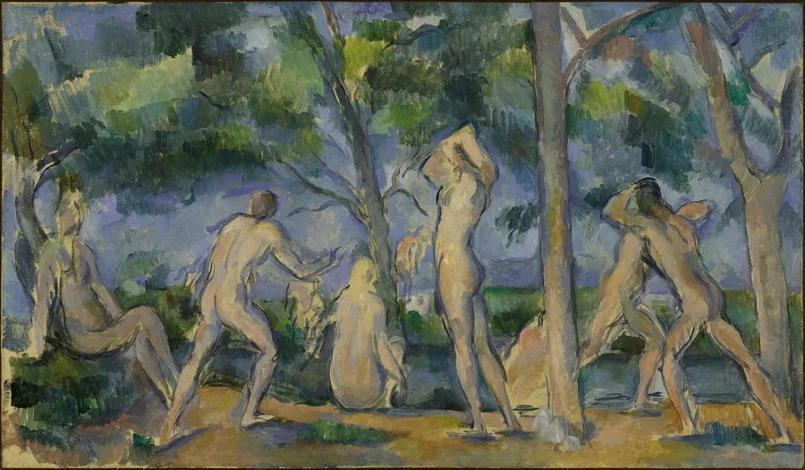 Banyo Yapanlar - Paul Cézanne