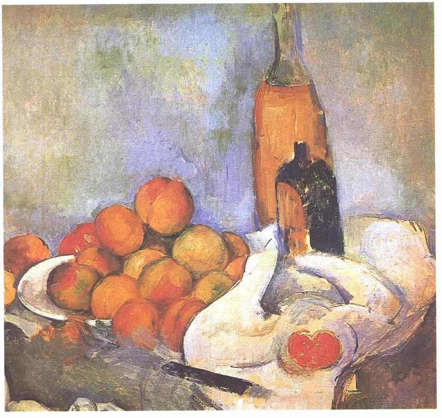 Şişeler ve Şeftaliler - Paul Cézanne