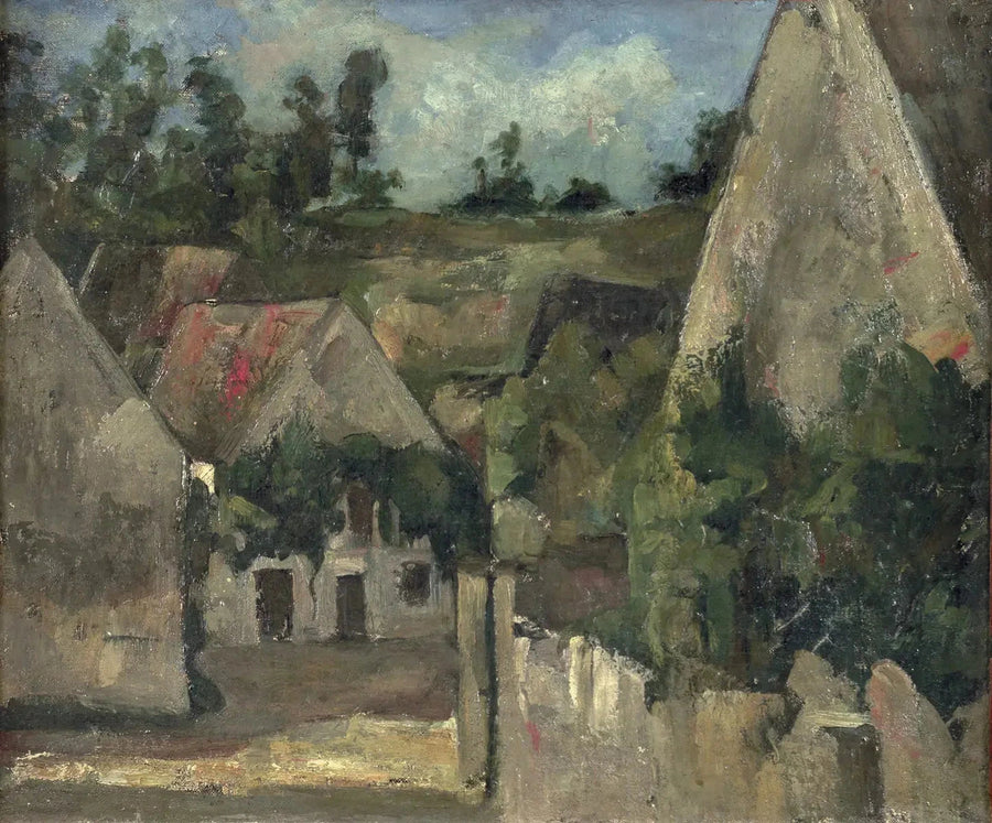 Auvers-sur-Oise'deki Rémy Sokağı Kavşağı - Paul Cézanne