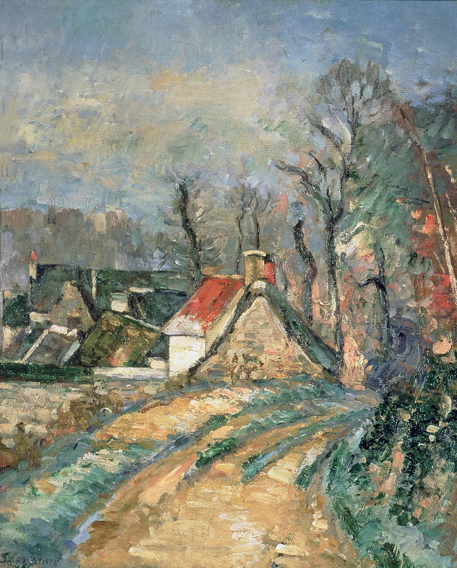 Kışın Auvers-sur-Oise'deki Kulübeler - Paul Cézanne