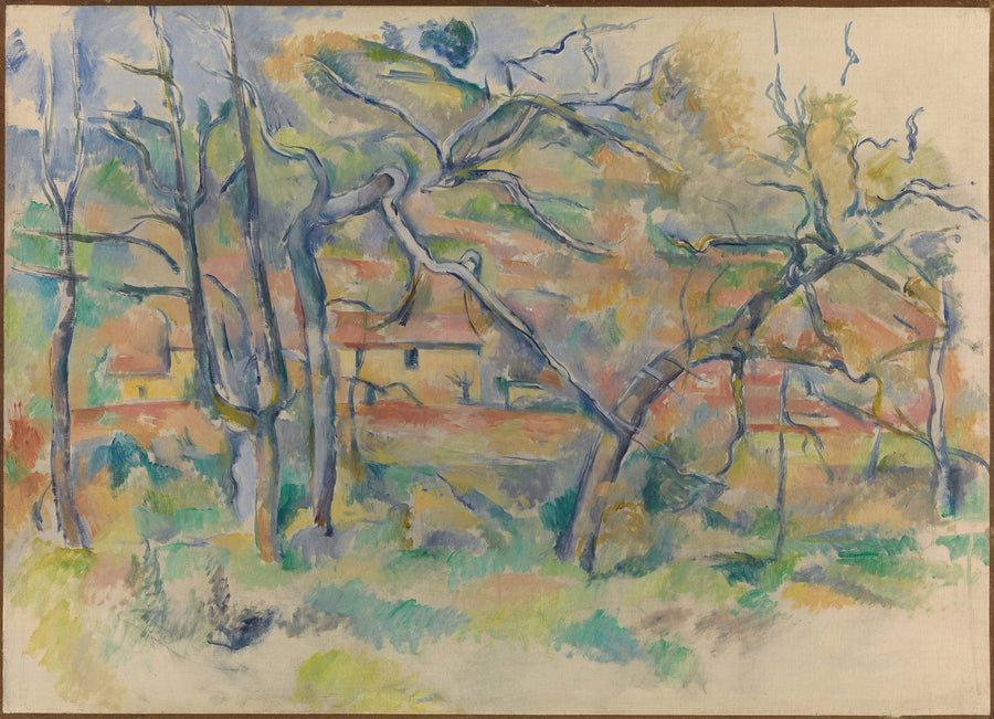 Valcros Ovası'nda La Bastide La Durane I - Paul Cézanne