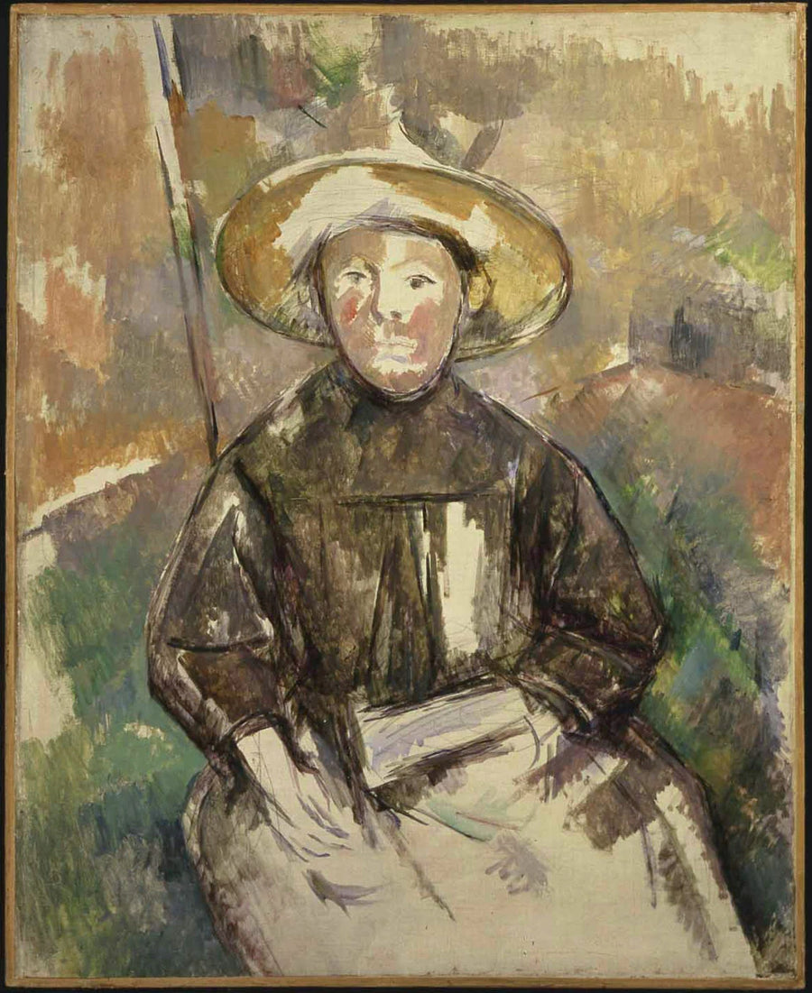 Saman Şapkalı Çocuk - Paul Cézanne