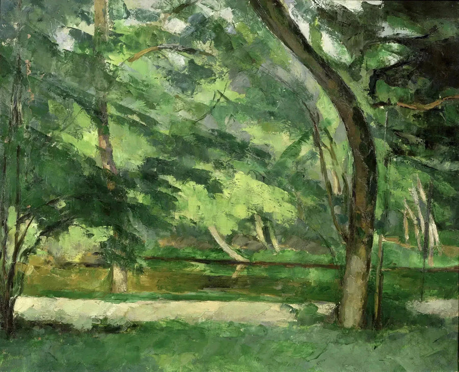 Osny'deki Kız Kardeşlerin Göleti, Pontoise yakınlarında - Paul Cézanne