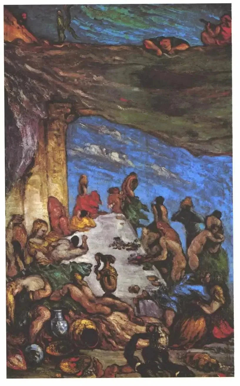 Ziyafet – Orgazm; Nabukadnezar'ın Ziyafeti - Paul Cézanne