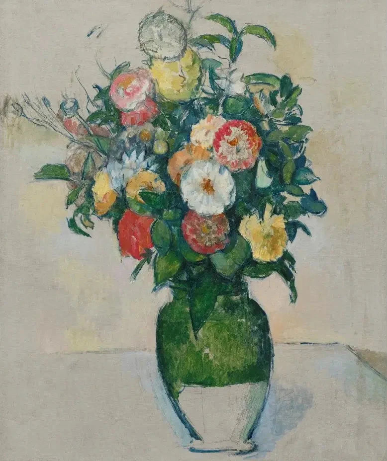 Zeytinlikte Çiçekler - Paul Cézanne
