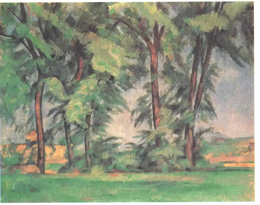 Jas de Bouffan'daki büyük ağaçlar - Paul Cézanne