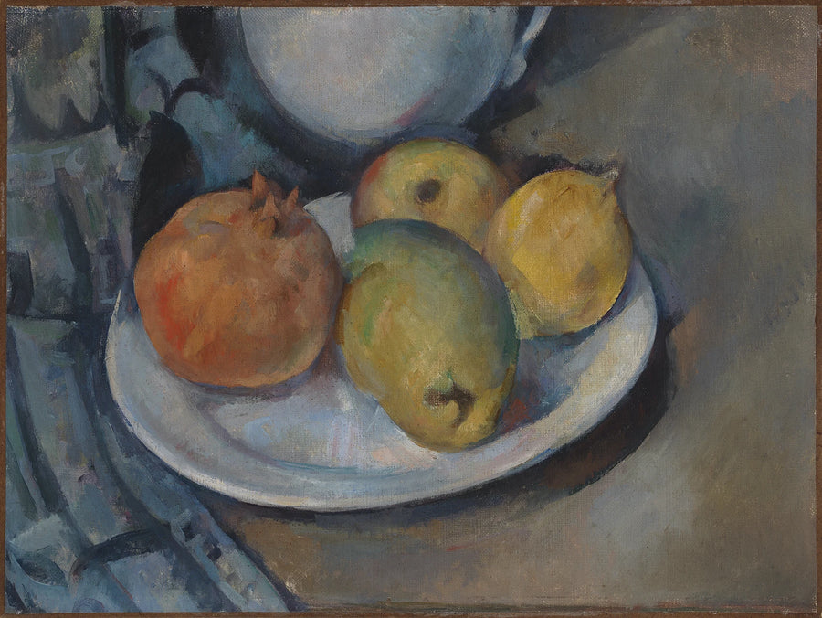 Bir tabakta nar ve armutlar - Paul Cézanne
