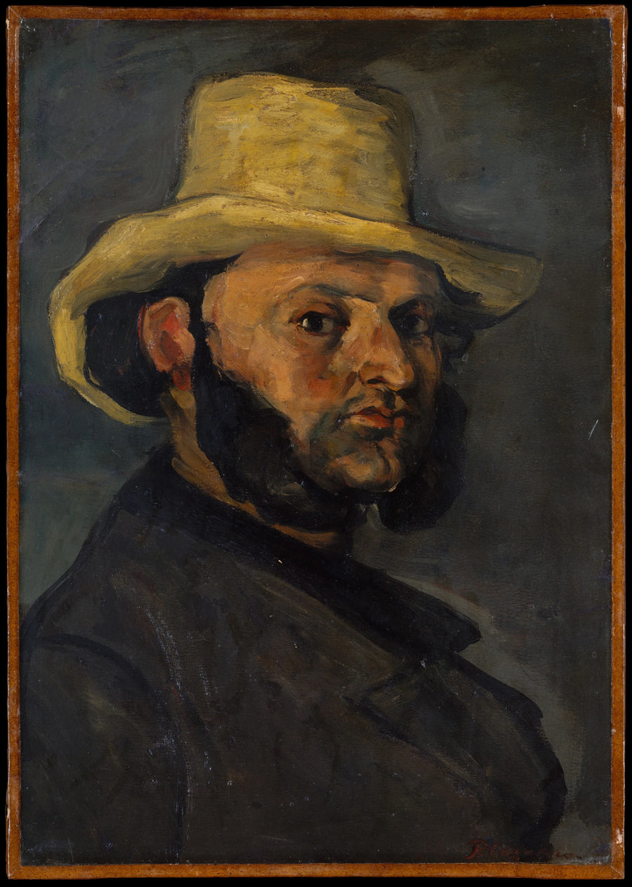 Hasır Şapkalı Adam - Paul Cézanne