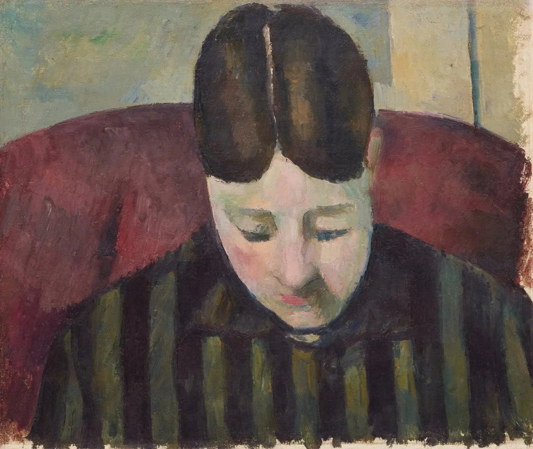Portrait de Madame Cézanne vers 1877 Paul Cézanne FWN 441 – reproduction peinture à l’huile sur toile