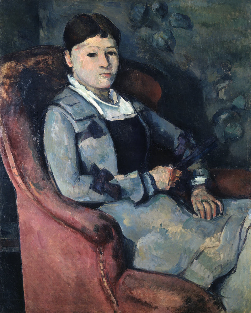 Bayan Cézanne yelpazesiyle - Paul Cézanne