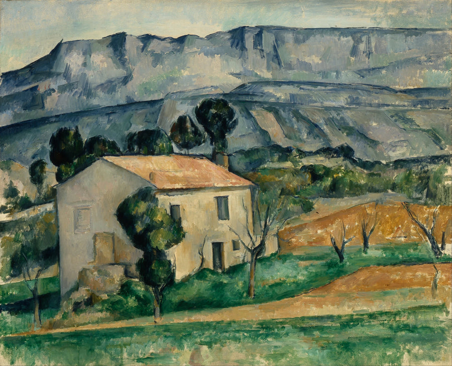 Gardanne yakınlarında Sainte-Victoire önündeki Ev - Paul Cézanne