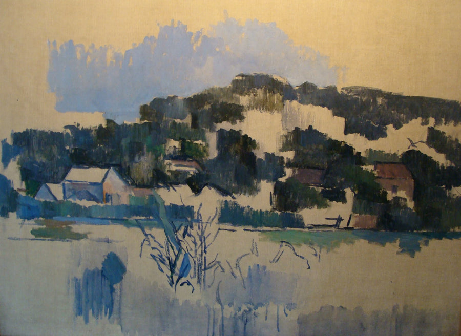 Tepe Üzerindeki Evler - Paul Cézanne