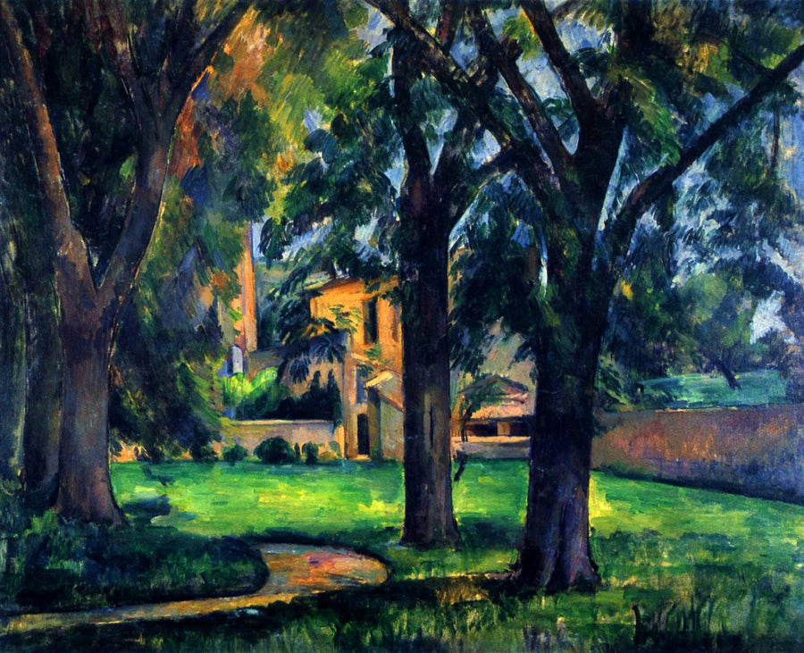 Kestane ağaçları ve Jas de Bouffan çiftliği. - Paul Cézanne
