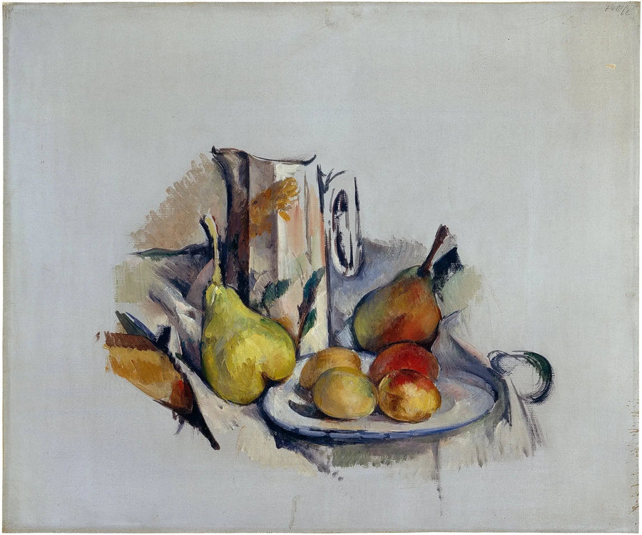 Su testili Natürmort - Paul Cézanne