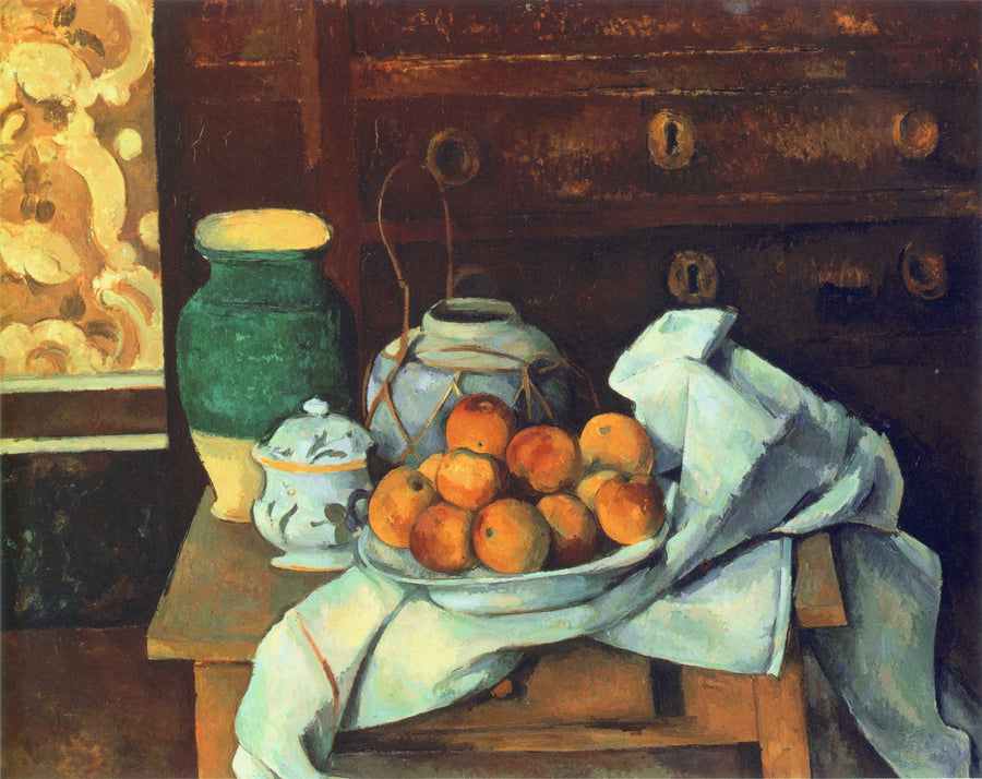 Komodin Üzerinde Natürmort - Paul Cézanne